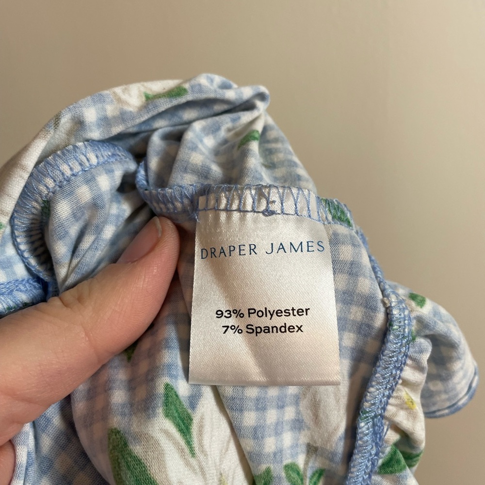 Draper James Gingham and Magnolia baby doll very soft pajama top, size large - Picture 4 of 8